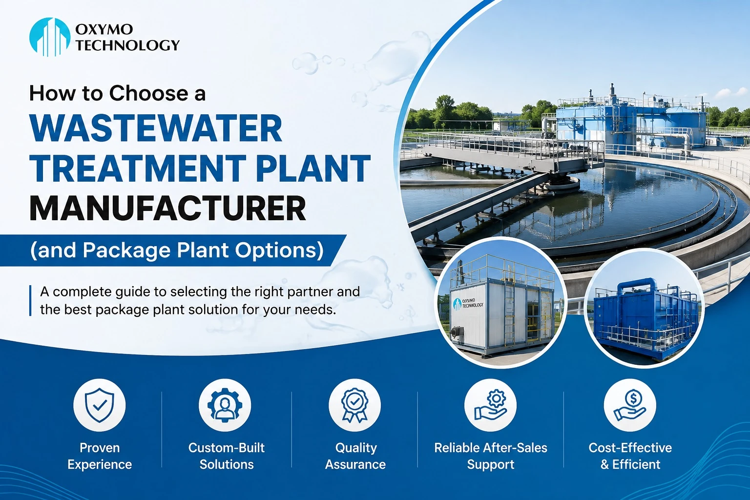 How to Choose a Wastewater Treatment Plant Manufacturer (and Package Plant Options)